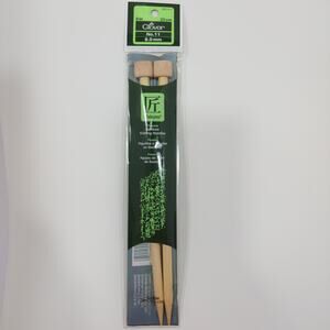 Takumi Clover 9 inches 23 cm No. 11  8.0 mm Bamboo Knitting Needles New